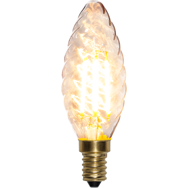 Glödlampa "Kronljus vriden mjuk"