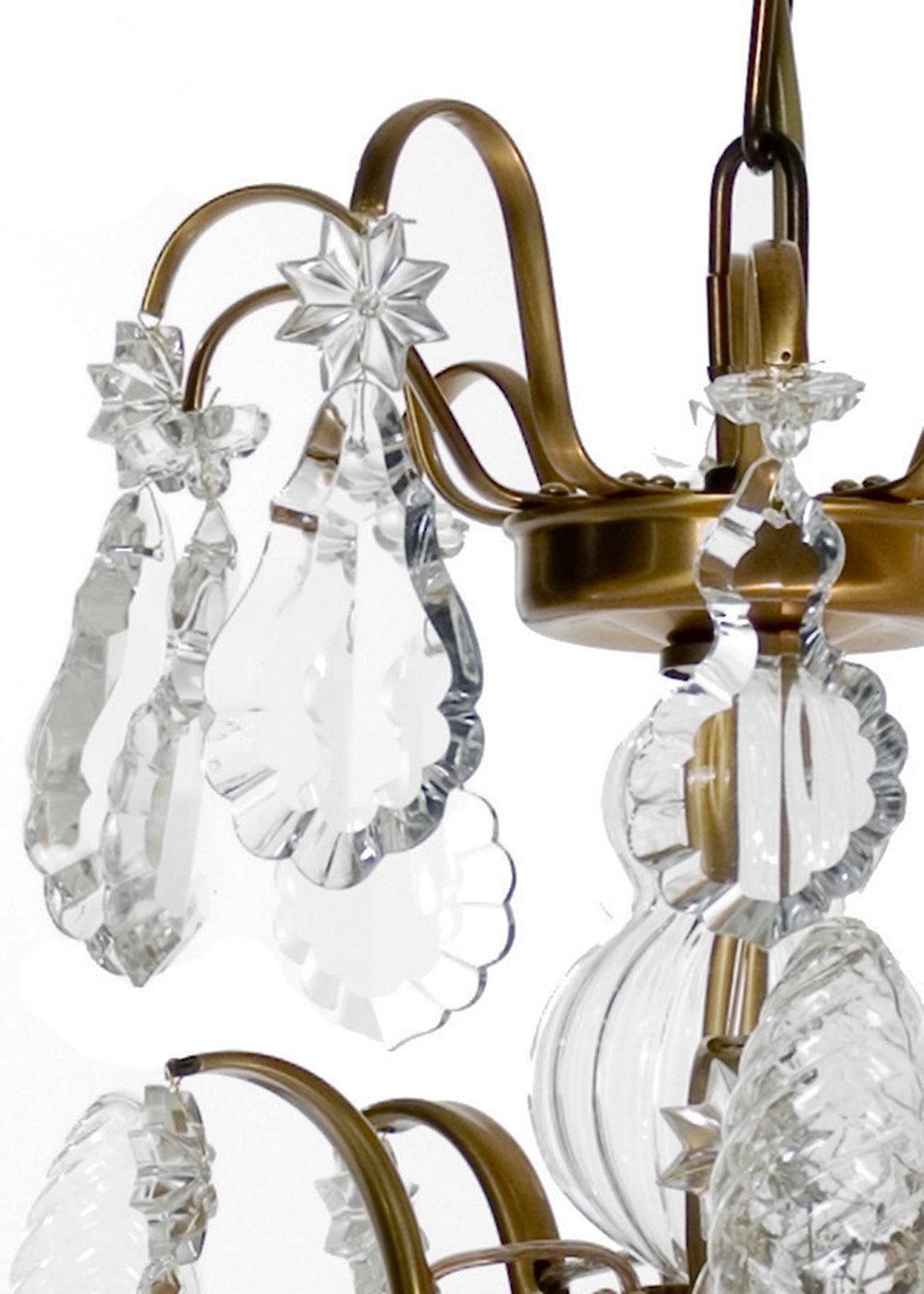 Barock kristallkrona "Fem el i arm"